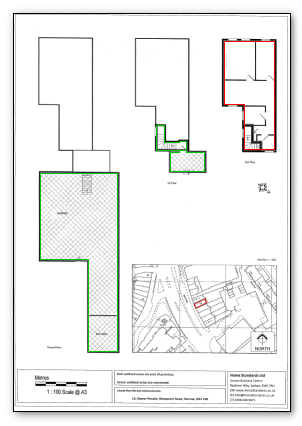 Land registry compliant plans.