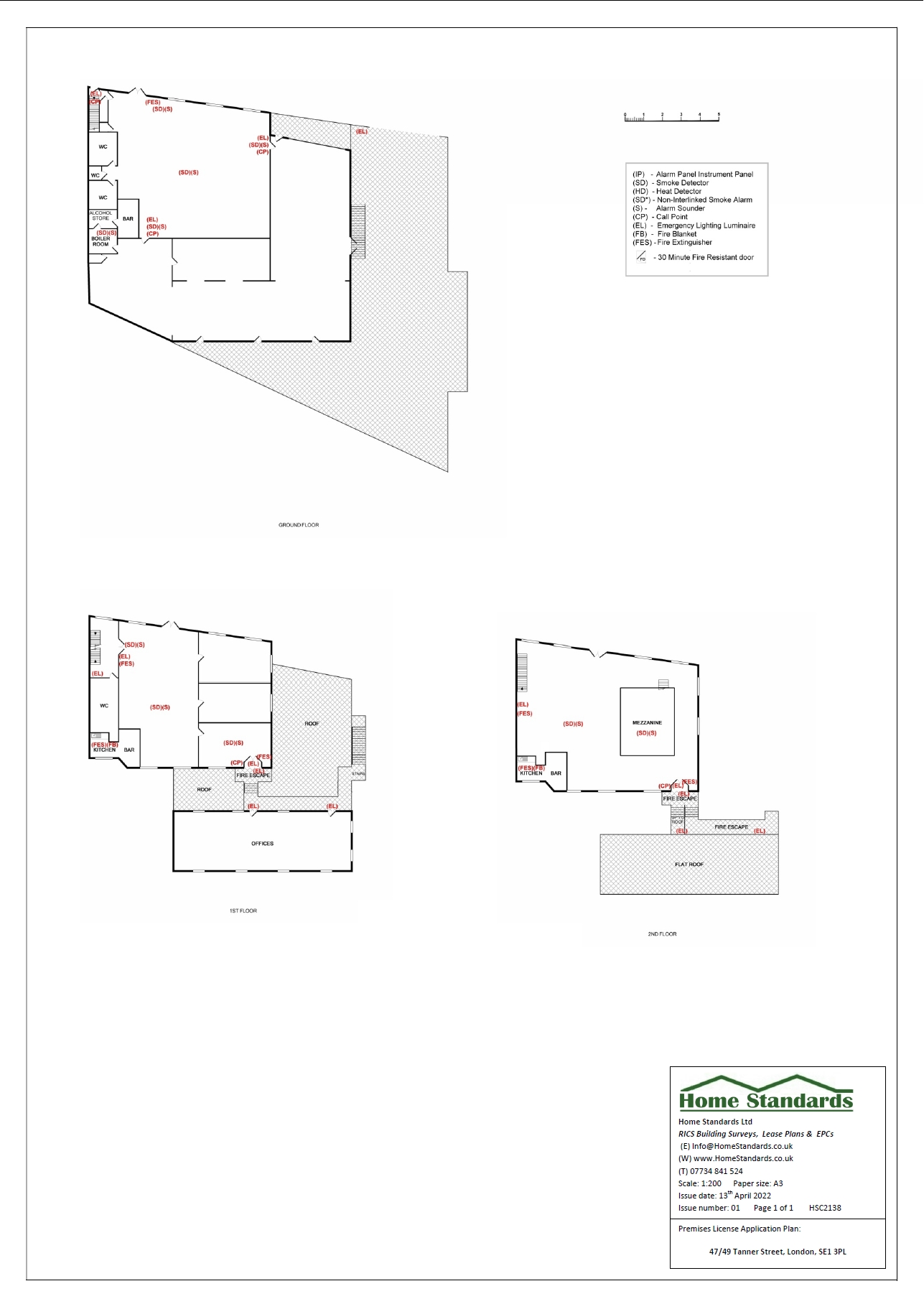 Premises license application floor plan
